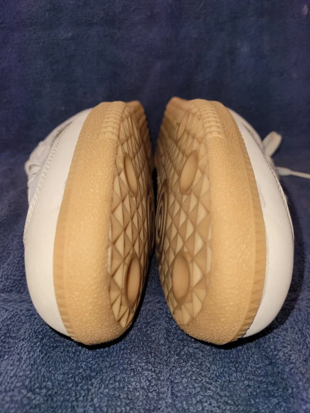 Adidas Samba🚺Women's Size 9 OG White Silver Metallic Grey Tan Sneakers JI2725 - Picture 13 of 16